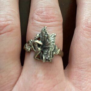 Silver Woodland Pixie Ring